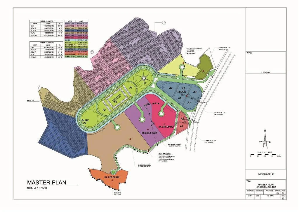 Detail master plan Forest Hills Kendari